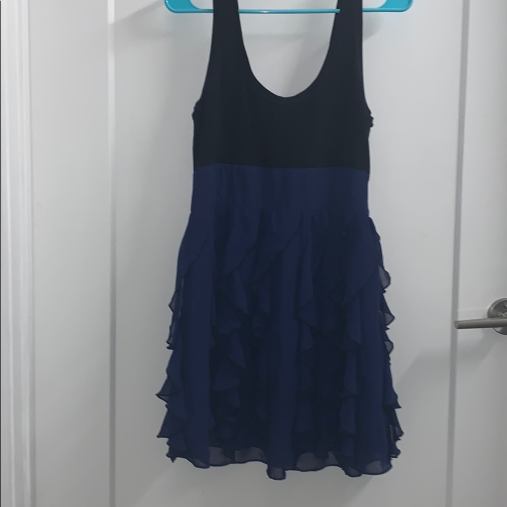 Black and blue express dress